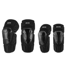 Load image into Gallery viewer, SULAITE Off-Road Motorcycle Windproof Warmth Drop-Proof Breathable Carbon Fiber Protective Gear, Knee Pads+Elbow Pads, Knee Pads