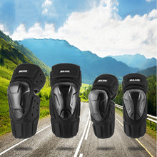 Load image into Gallery viewer, SULAITE Off-Road Motorcycle Windproof Warmth Drop-Proof Breathable Carbon Fiber Protective Gear, Knee Pads+Elbow Pads, Knee Pads