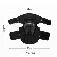 Load image into Gallery viewer, SULAITE Off-Road Motorcycle Windproof Warmth Drop-Proof Breathable Carbon Fiber Protective Gear, Knee Pads+Elbow Pads, Knee Pads