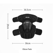 Load image into Gallery viewer, SULAITE Off-Road Motorcycle Windproof Warmth Drop-Proof Breathable Carbon Fiber Protective Gear, Knee Pads+Elbow Pads, Knee Pads