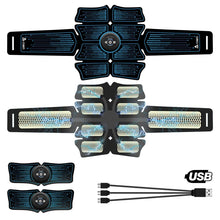 Load image into Gallery viewer, 8-Piece Lazy Abdomen Fitness Massager Rechargeable Home Fitness Belt Abdominal Muscle Stickers