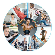 Load image into Gallery viewer, 8-Piece Lazy Abdomen Fitness Massager Rechargeable Home Fitness Belt Abdominal Muscle Stickers