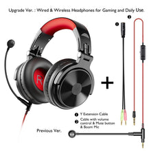 Load image into Gallery viewer, OneOdio Headset Game Anchor Wire Headset, With Bluetooth (Black &amp; Red), Without Bluetooth (Green )