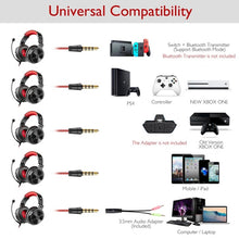 Load image into Gallery viewer, OneOdio Headset Game Anchor Wire Headset, With Bluetooth (Black &amp; Red), Without Bluetooth (Green )