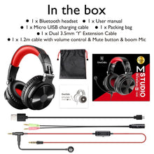 Load image into Gallery viewer, OneOdio Headset Game Anchor Wire Headset, With Bluetooth (Black &amp; Red), Without Bluetooth (Green )