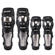 Load image into Gallery viewer, SULAITE GT341 Motorcycle Stainless Steel Knee Pads Elbow Pads Off-Road Cycling Racing Anti-Fall Sports Protective Gear, GT341