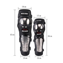 Load image into Gallery viewer, SULAITE GT341 Motorcycle Stainless Steel Knee Pads Elbow Pads Off-Road Cycling Racing Anti-Fall Sports Protective Gear, GT341