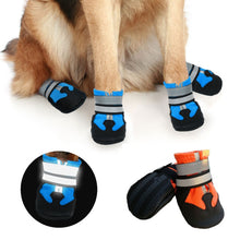Load image into Gallery viewer, Wear-Resistant Non-Slip &amp; Waterproof Pet Shoe Covers Medium And Large Dog Shoes, S Lake Blue, M Lake Blue, L Lake Blue, XL Lake Blue, XXL Lake Blue, S Orange, M Orange, L Orange, XL Orange, XXL Orange