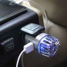 Load image into Gallery viewer, JO-6291 Negative Ion Car Sterilizing Air Purifier Mobile Phone High-Speed Charging Dual USB Cigarette Lighter, JO-6291 Mysterious Silver, JO-6291 Tyrant Gold