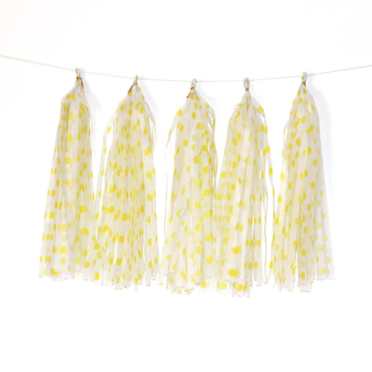 Color Polka Dot Paper Tassels Birthday Room Decoration Ribbon Garland, TM-001 Blue Dots, TM-002 Pink Dots, TM-003 Yellow Dot, TM-004 Purple Dot, TM-005 Golden Dot, TM-006 Silver Dot, TM-007 Green Dot, TX-008 Star Moon Pink, TX-009 Star Moon Beige      ...