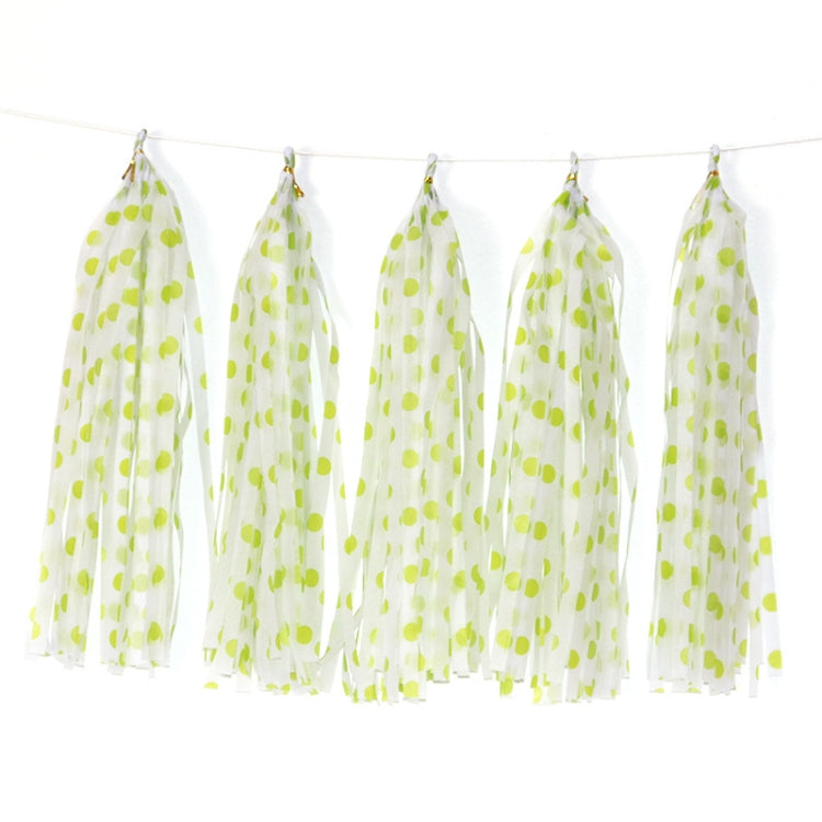 Color Polka Dot Paper Tassels Birthday Room Decoration Ribbon Garland, TM-001 Blue Dots, TM-002 Pink Dots, TM-003 Yellow Dot, TM-004 Purple Dot, TM-005 Golden Dot, TM-006 Silver Dot, TM-007 Green Dot, TX-008 Star Moon Pink, TX-009 Star Moon Beige      ...