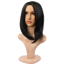 Load image into Gallery viewer, Ladies Short Hair Bobo Head Synthetic Hair Cover, Black, Red Wine, Light Brown, Dark Brown, Black Brown