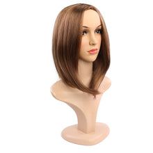 Load image into Gallery viewer, Ladies Short Hair Bobo Head Synthetic Hair Cover, Black, Red Wine, Light Brown, Dark Brown, Black Brown