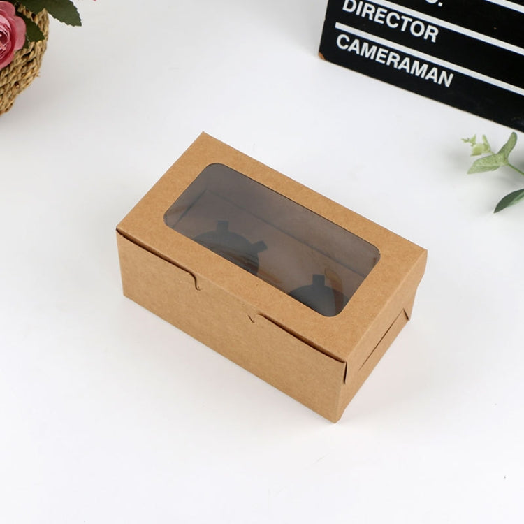 25 PCS Window Cupcake Packaging Box Muffin Cake Box With Inner Support, 2 In One (White), 2 In One (Marble), 2 In One (Kraft Paper), 4 In One (White), 4 In One (Marble), 4 In One (Kraft Paper), 6 In One (White), 6 In One (Marble), 6 In One (Kraft Paper)
