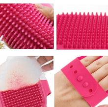 Load image into Gallery viewer, 5pcs Pet Bathing Massage Brush For Dogs Cleaning And Beauty Tools, Yellow, Blue, Green, Rose Red, Black
