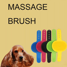 Load image into Gallery viewer, 5pcs Pet Bathing Massage Brush For Dogs Cleaning And Beauty Tools, Yellow, Blue, Green, Rose Red, Black