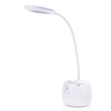 Load image into Gallery viewer, Deli 4326 Three-gear Adjustable Ring USB Charging Desk Lamp with Pen Holder