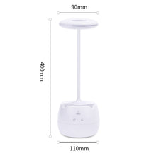 Load image into Gallery viewer, Deli 4326 Three-gear Adjustable Ring USB Charging Desk Lamp with Pen Holder