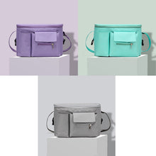 Load image into Gallery viewer, Multifunctional Stroller Hanging Bag Stroller Baby Bottle Water Bottle Bag Storage bag, Purple, Light Grey, Green