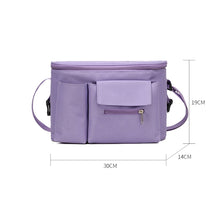 Load image into Gallery viewer, Multifunctional Stroller Hanging Bag Stroller Baby Bottle Water Bottle Bag Storage bag, Purple, Light Grey, Green