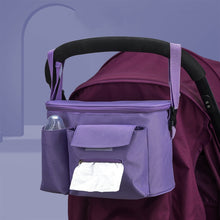 Load image into Gallery viewer, Multifunctional Stroller Hanging Bag Stroller Baby Bottle Water Bottle Bag Storage bag, Purple, Light Grey, Green
