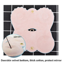 Load image into Gallery viewer, Cute And Funny PU Sunglasses Case Portable Glasses Case With Hanging Buckle, Flowers (Lake Blue Color Matching), Mengbao (Gray Stitching), Cat Girl (Red Frame), Red Love, Big Eyes (Gray), British Style (Stripe Contrast), Red Love Cat Girl, Bat (Black) ...