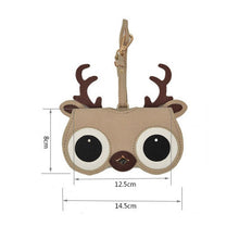 Load image into Gallery viewer, Cute And Funny PU Sunglasses Case Portable Glasses Case With Hanging Buckle