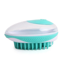 Load image into Gallery viewer, Pet Bath Brush Dog Massage Cleaning And Beauty Products, Green, Blue