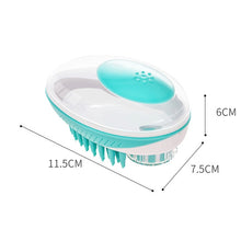 Load image into Gallery viewer, Pet Bath Brush Dog Massage Cleaning And Beauty Products, Green, Blue