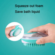 Load image into Gallery viewer, Pet Bath Brush Dog Massage Cleaning And Beauty Products, Green, Blue