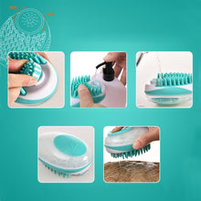 Load image into Gallery viewer, Pet Bath Brush Dog Massage Cleaning And Beauty Products, Green, Blue