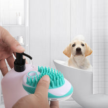 Load image into Gallery viewer, Pet Bath Brush Dog Massage Cleaning And Beauty Products, Green, Blue