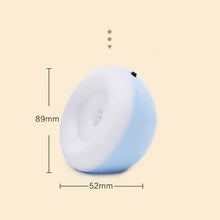 Load image into Gallery viewer, XYD-1001 Intelligent Human Body Induction + Light Sensor LED Night Light Desk Lamp Corridor Wall Lamp, Blue+White Light, Blue+Yellow Light, White+White Light, White+Yellow Light, Pink+White Light, Pink+Yellow Light