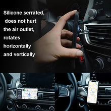 Load image into Gallery viewer, 3 PCS Creative Car Phone Holder Car Multi-Function Air Outlet Navigation Ring Bracket, Black, Red, Blue, Golden, Silver