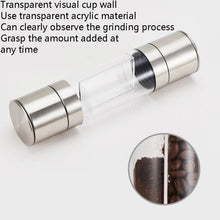 Load image into Gallery viewer, 2 in 1 Stainless Steel Manual Pepper Mill Double-Head Pepper Mill, Pepper Mill