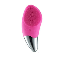 Load image into Gallery viewer, Ultrasonic Vibration Facial Cleansing Apparatus Multifunctional Electric Facial Washing Brush, Green (With Cold Compress Function), Red (With Cold Compress Function), Blue (With Cold Compress Function), Pink (With Cold Compress Function)               ...