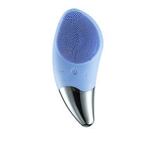 Load image into Gallery viewer, Ultrasonic Vibration Facial Cleansing Apparatus Multifunctional Electric Facial Washing Brush, Green (With Cold Compress Function), Red (With Cold Compress Function), Blue (With Cold Compress Function), Pink (With Cold Compress Function)               ...