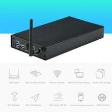 Load image into Gallery viewer, Blueendless 3.5 inch Mobile Hard Disk Box WIFI Wireless NAS Private Cloud Storage, EU Plug, US Plug, AU Plug, UK Plug