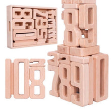 Load image into Gallery viewer, Children Particle Beech Number Building Blocks Children Mathematics Early Education Toy Teaching Aids