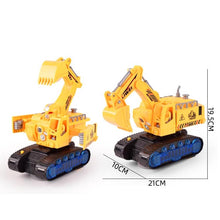 Load image into Gallery viewer, Children Light And Music Simulation Electric Excavator Car Toy, Style:, Police Car, Engineering Vehicle, Engineering Excavator, Engineering Bulldozer, Four-wheel Excavator