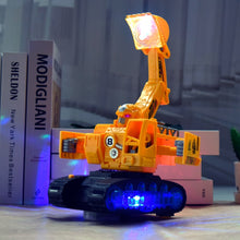 Load image into Gallery viewer, Children Light And Music Simulation Electric Excavator Car Toy, Style:, Police Car, Engineering Vehicle, Engineering Excavator, Engineering Bulldozer, Four-wheel Excavator