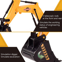 Load image into Gallery viewer, Children Light And Music Simulation Electric Excavator Car Toy, Style:, Police Car, Engineering Vehicle, Engineering Excavator, Engineering Bulldozer, Four-wheel Excavator