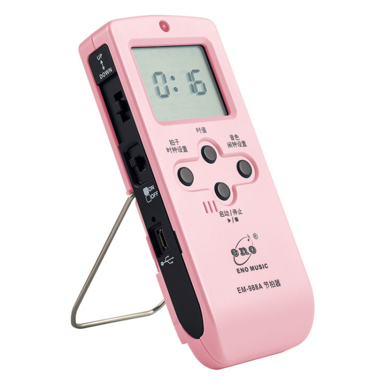 ENO EM-988A Electronic Vocal Rechargeable Metronome For Piano/Guitar/Drum/Guzheng/Violin, EM-988A (Blue), EM-988A (White), EM-988A (Pink)