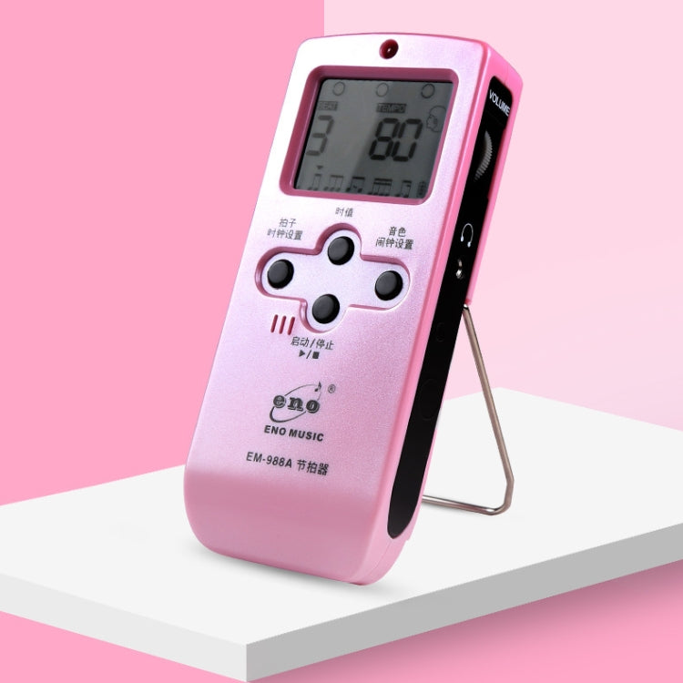 ENO EM-988A Electronic Vocal Rechargeable Metronome For Piano/Guitar/Drum/Guzheng/Violin, EM-988A (Blue), EM-988A (White), EM-988A (Pink)