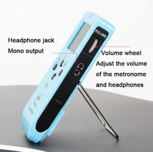 Load image into Gallery viewer, ENO EM-988A Electronic Vocal Rechargeable Metronome For Piano/Guitar/Drum/Guzheng/Violin, EM-988A (Blue), EM-988A (White), EM-988A (Pink)