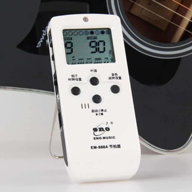 ENO EM-988A Electronic Vocal Rechargeable Metronome For Piano/Guitar/Drum/Guzheng/Violin, EM-988A (Blue), EM-988A (White), EM-988A (Pink)
