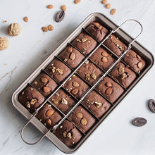 Load image into Gallery viewer, Brownie Pan Cake Mold Square Bread Baking Thick Solid Bottom Non-Stick Baking Pan, Cake Mold