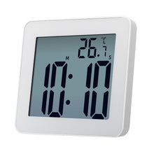 Load image into Gallery viewer, Waterproof Wall Clock LCD Bathroom Clock Kitchen Electronic Alarm Clock, Waterproof Wall Clock