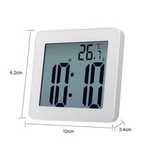 Load image into Gallery viewer, Waterproof Wall Clock LCD Bathroom Clock Kitchen Electronic Alarm Clock, Waterproof Wall Clock