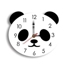 Load image into Gallery viewer, Cartoon Wall Clock Acrylic Clock Panda Simple Home Wall Clock, Panda Wall Clock